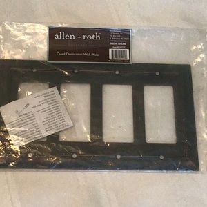 Allen+ Roth bronze quad decorative wall plate sealed